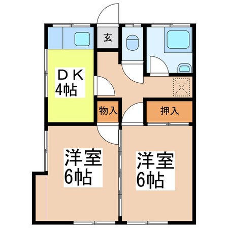 増見アパートの物件間取画像